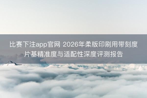 比赛下注app官网 2026年柔版印刷用带刻度片基精准度与适配性深度评测报告
